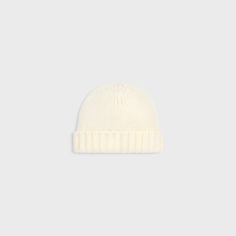 CELINE triomphe beanie IN cashmere and silk outlook