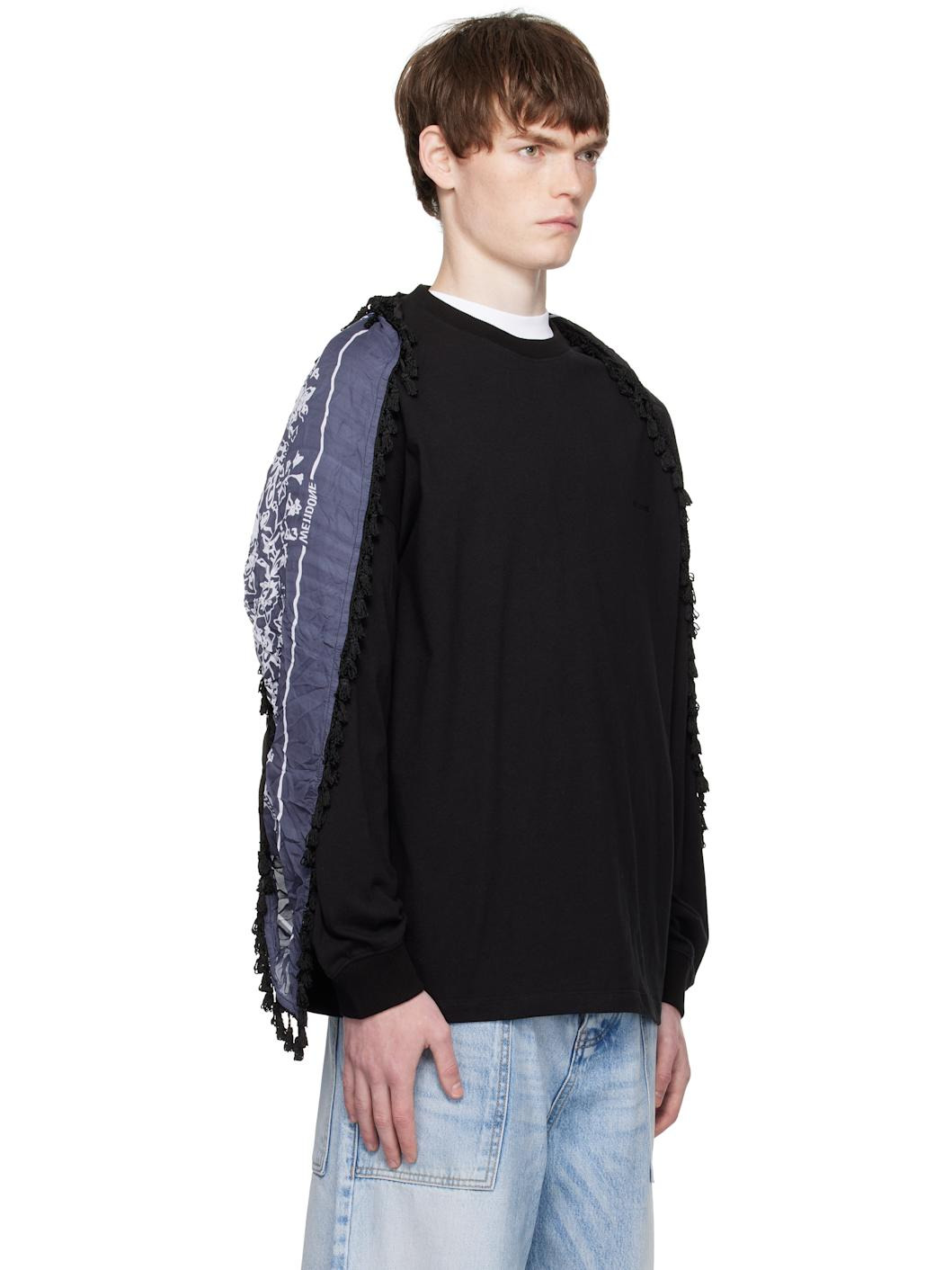 Black Bandana Scarf T-shirt - 2