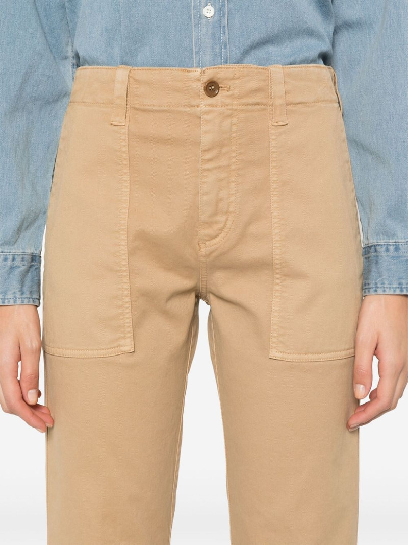 gabardine cropped trousers 5
