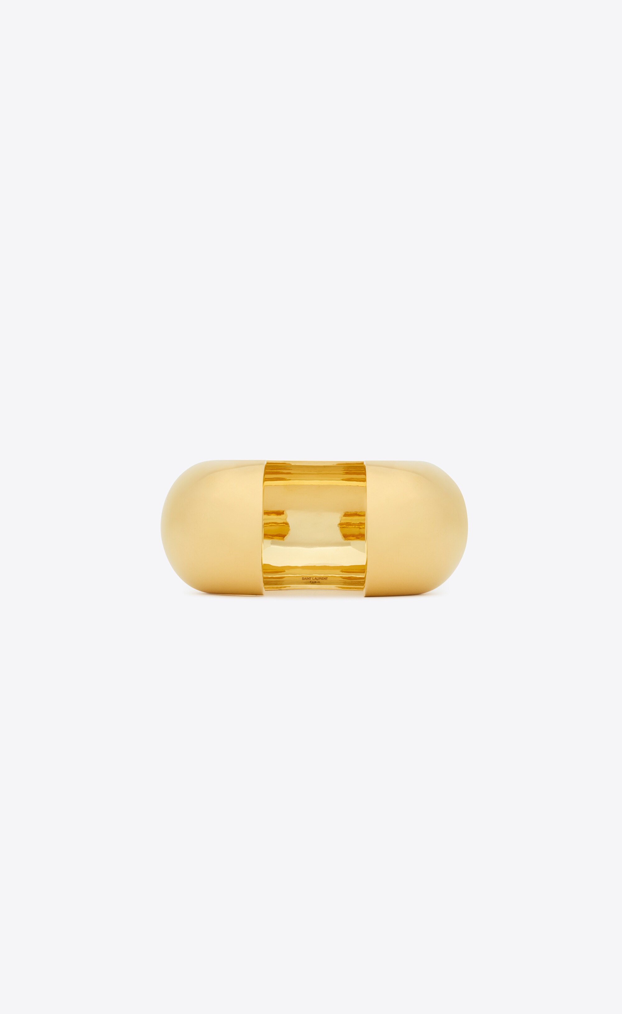 oversized dome scarf ring in metal - 6
