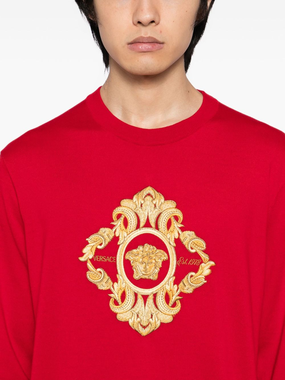 embroidered-Architectural Baroque top - 4