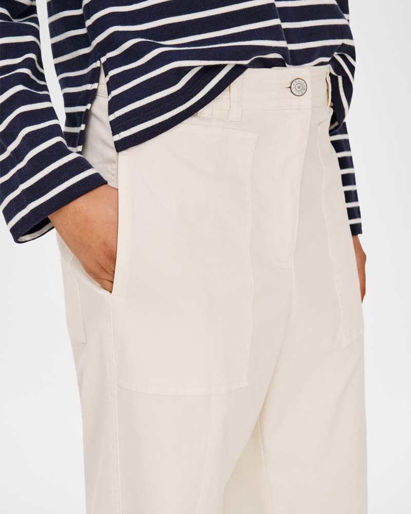 Lunar Stretch-Cotton Twill Straight-Leg Pants 5