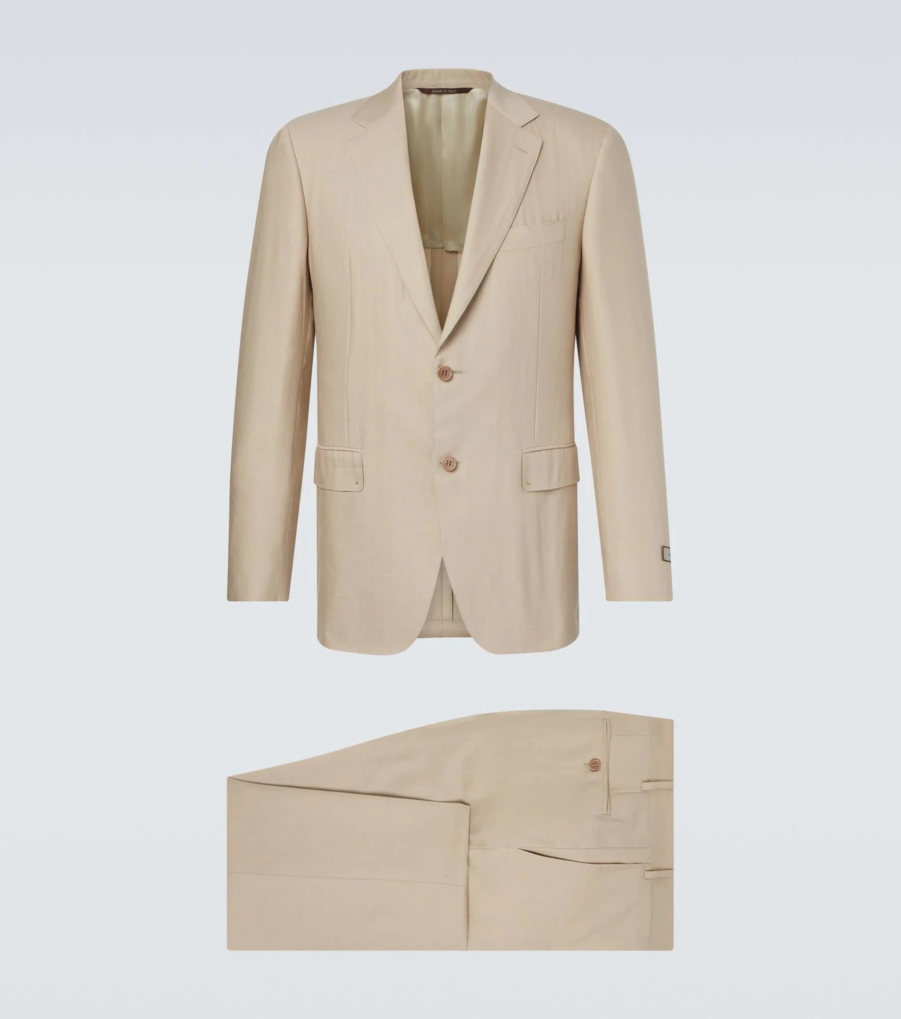 Linen and wool suit - 1