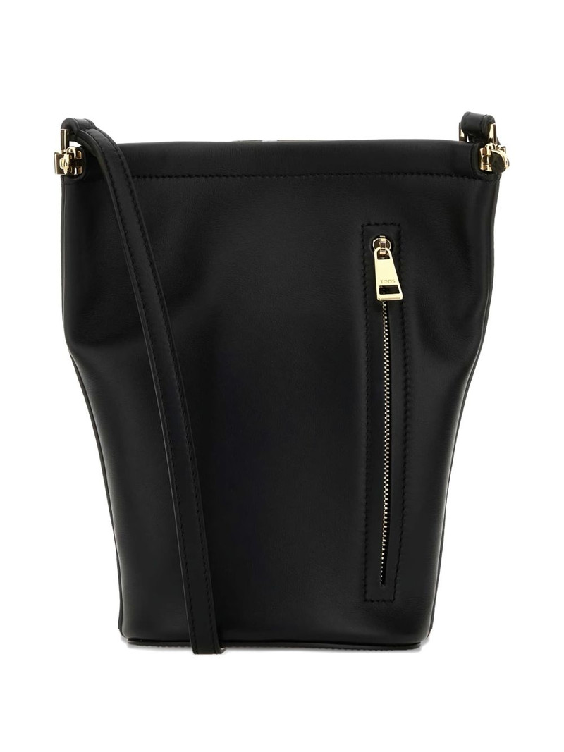 Tod's metallic-trim shoulder bag outlook