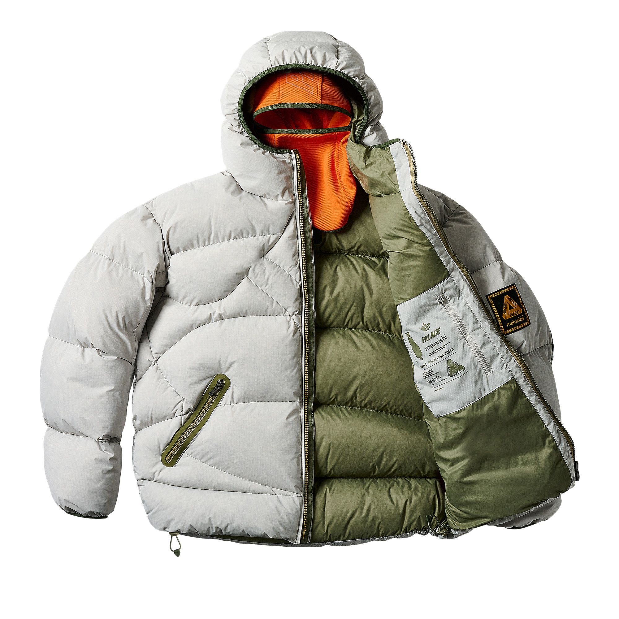Palace x Maharishi Temple Puffa Jacket 'Ice' - 3