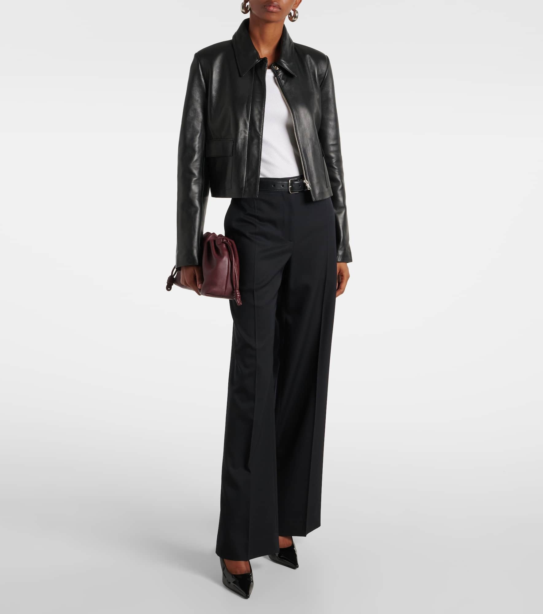 Bleeker cropped leather jacket - 2
