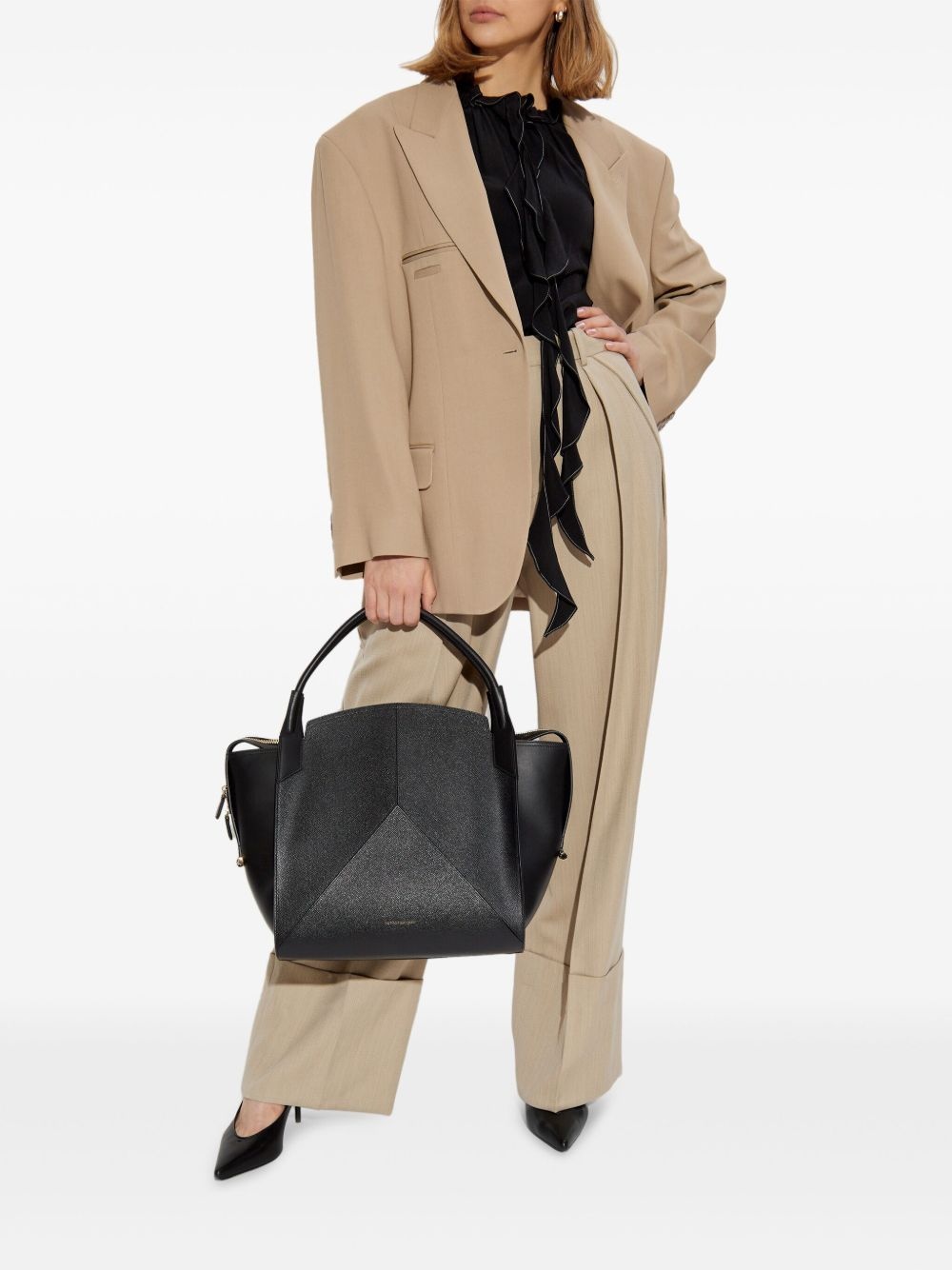 Maxi turn-up pants trousers - 2