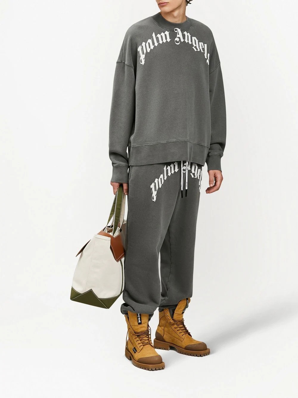 logo-print cotton sweatshirt - 2