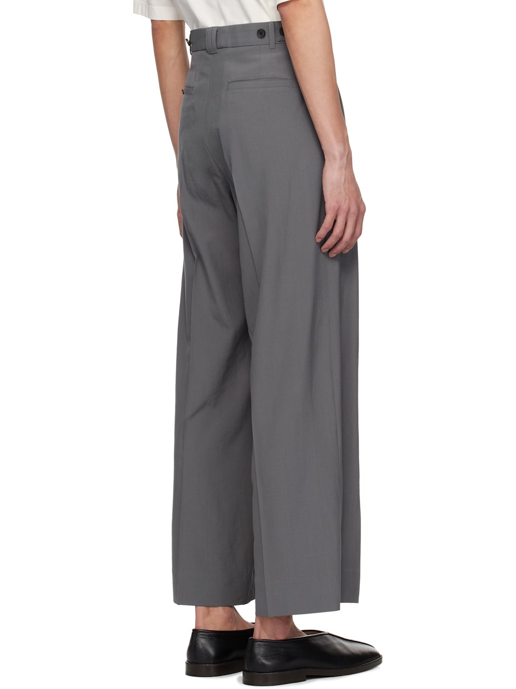 Gray 3Pleated Trousers - 3