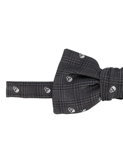 Alexander McQueen skull-embroidered bow tie outlook