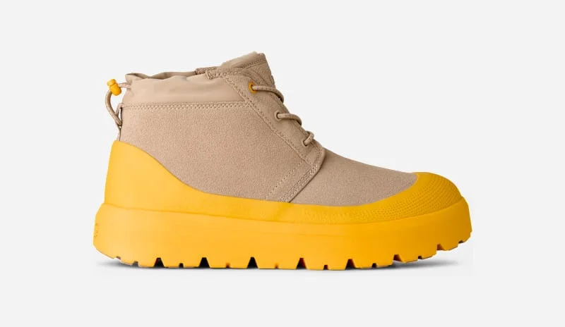 ® Men's Neumel Weather Hybrid Suede/Waterproof Classic Boots in Mustard Seed/Summer Wheat - 1