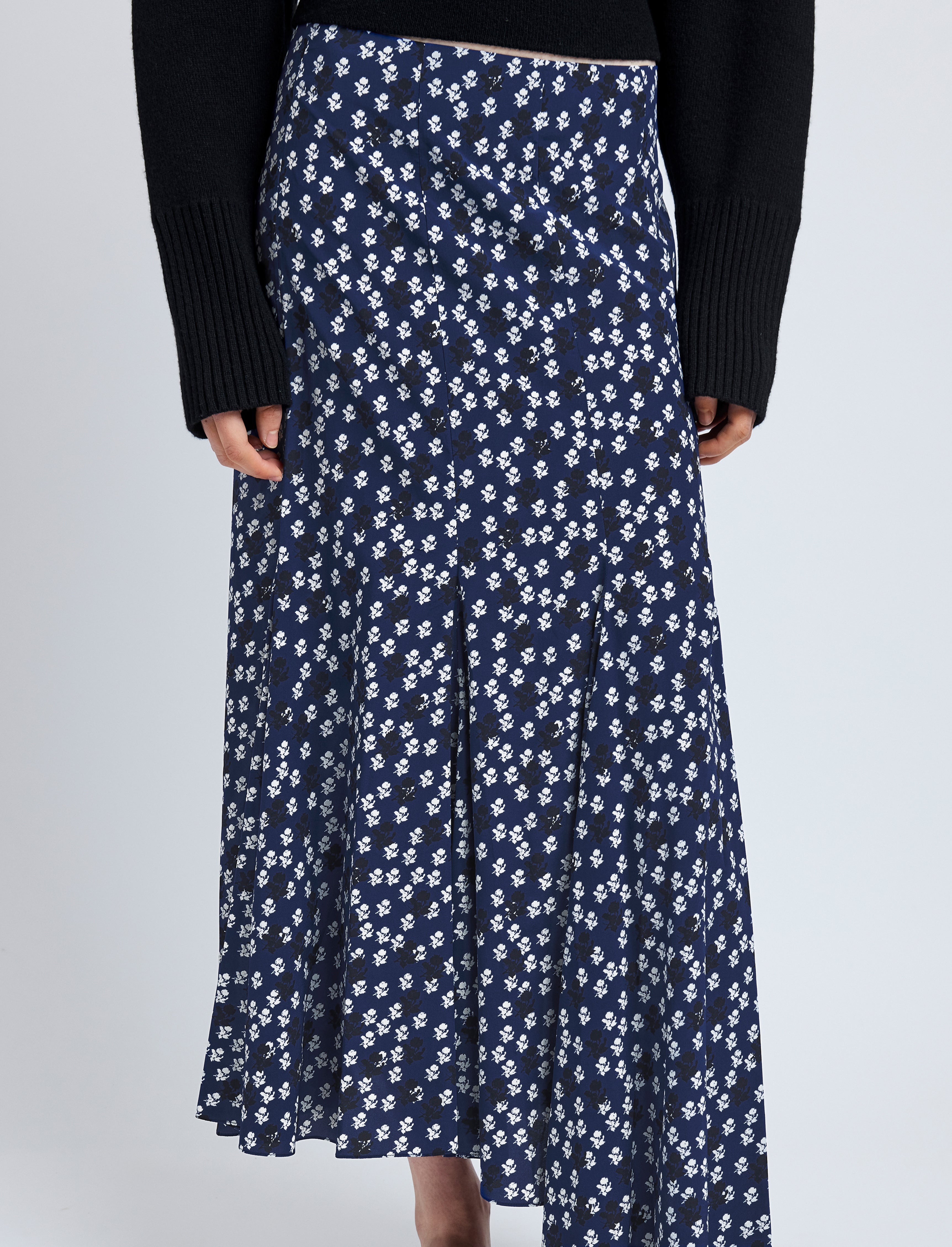 Joelle Skirt in Printed Silk Viscose - 5