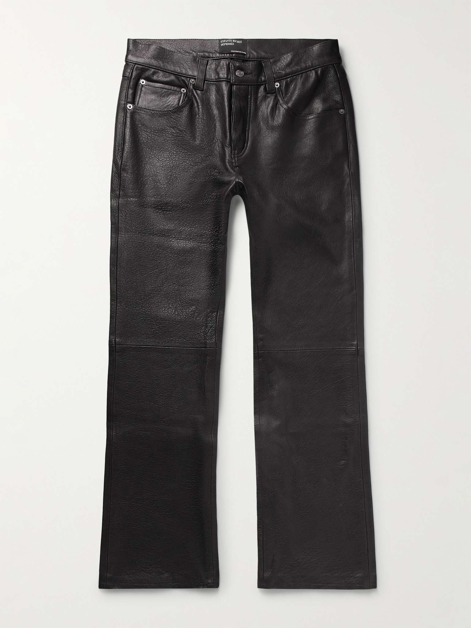 Enfants Riches Déprimés Straight-Leg Textured-Leather Trousers 