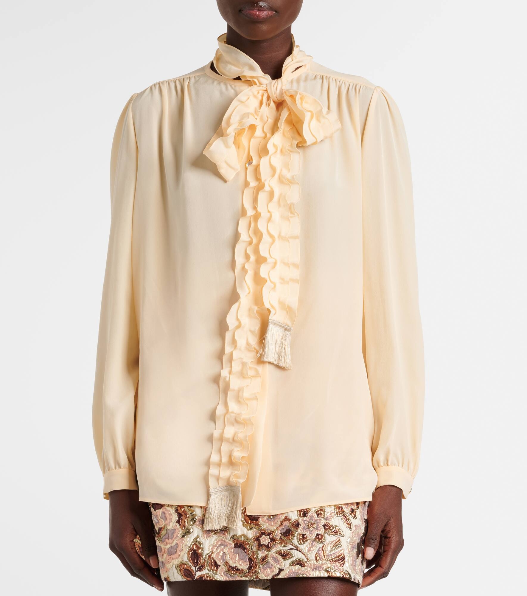 Crêpe de chine shirt - 6