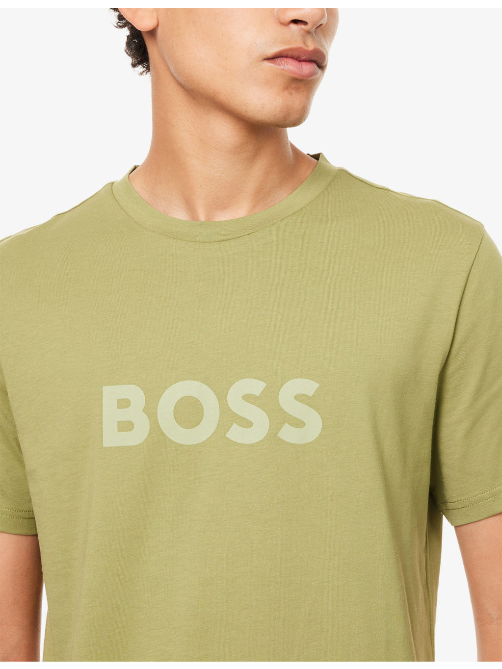 Brand-Print Crewneck Cotton-Jersey T-Shirt - 4