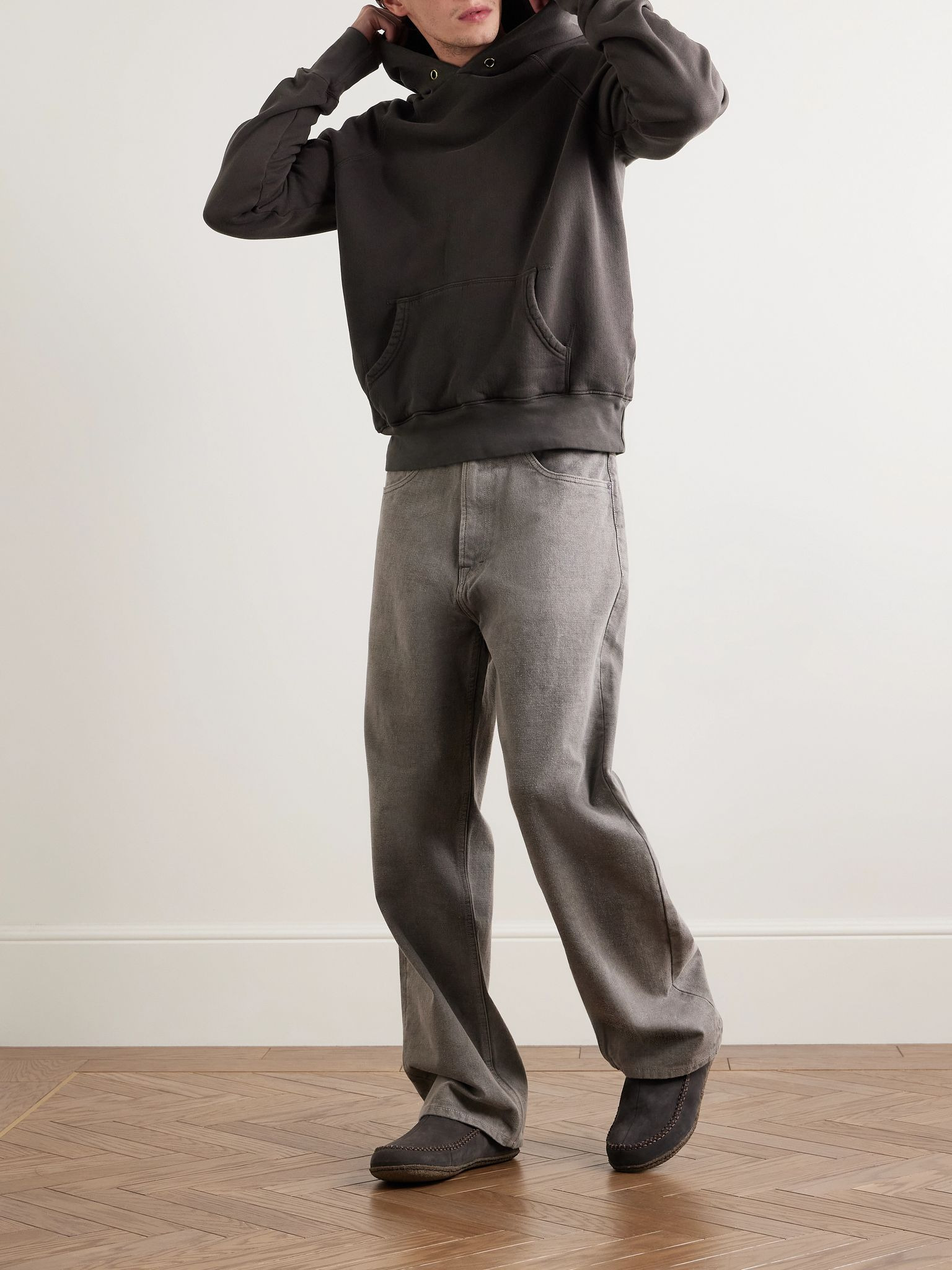 Cotton-Jersey Hoodie Dark gray - 2