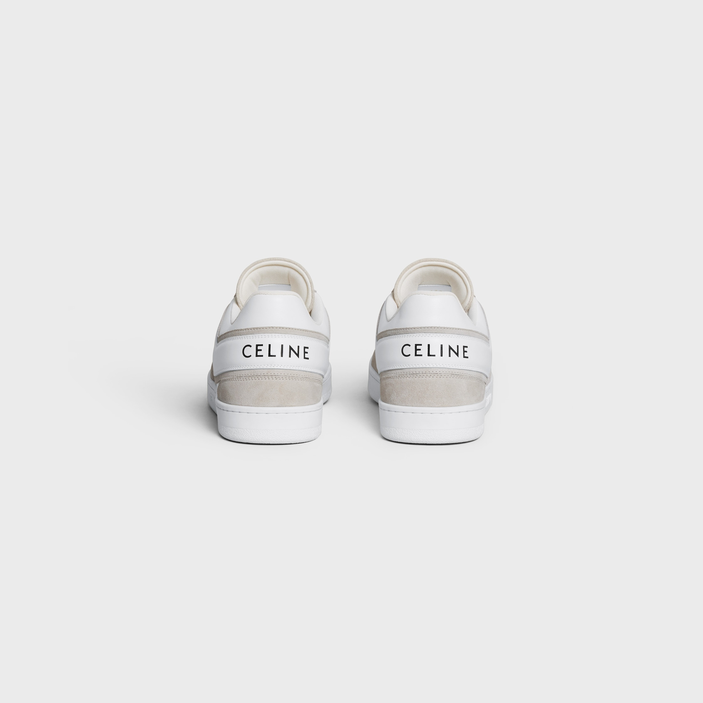 CELINE TRAINER LOW LACE-UP SNEAKER in SUEDE CALFSKIN AND CALFSKIN - 3