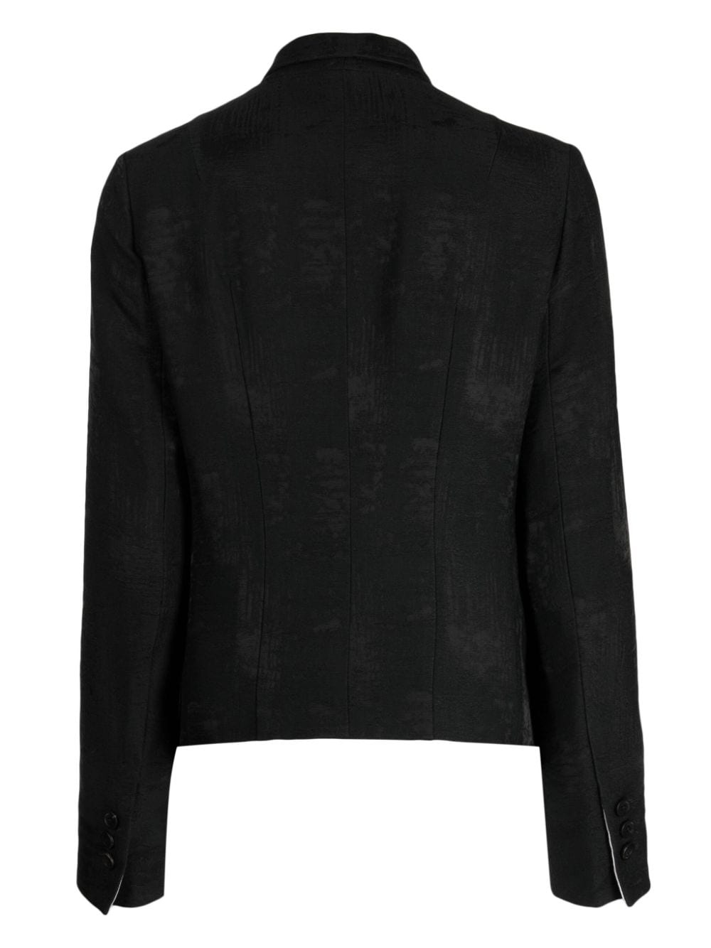 distressed off-centre blazer - 2