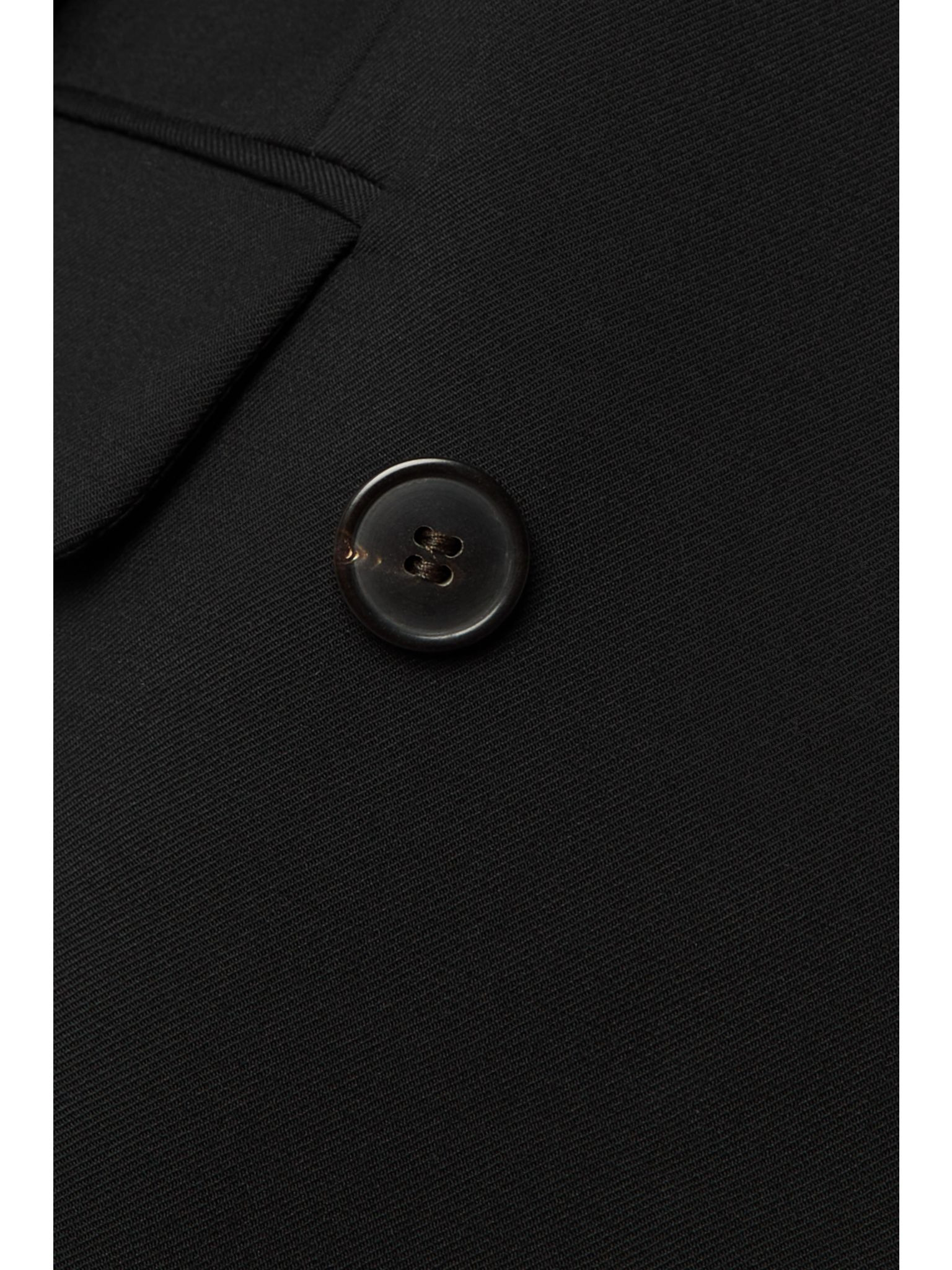 Double-breasted wool and mohair-blend twill blazer Black - 6
