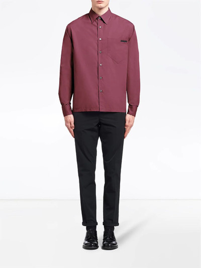 Prada classic straight-fit shirt outlook