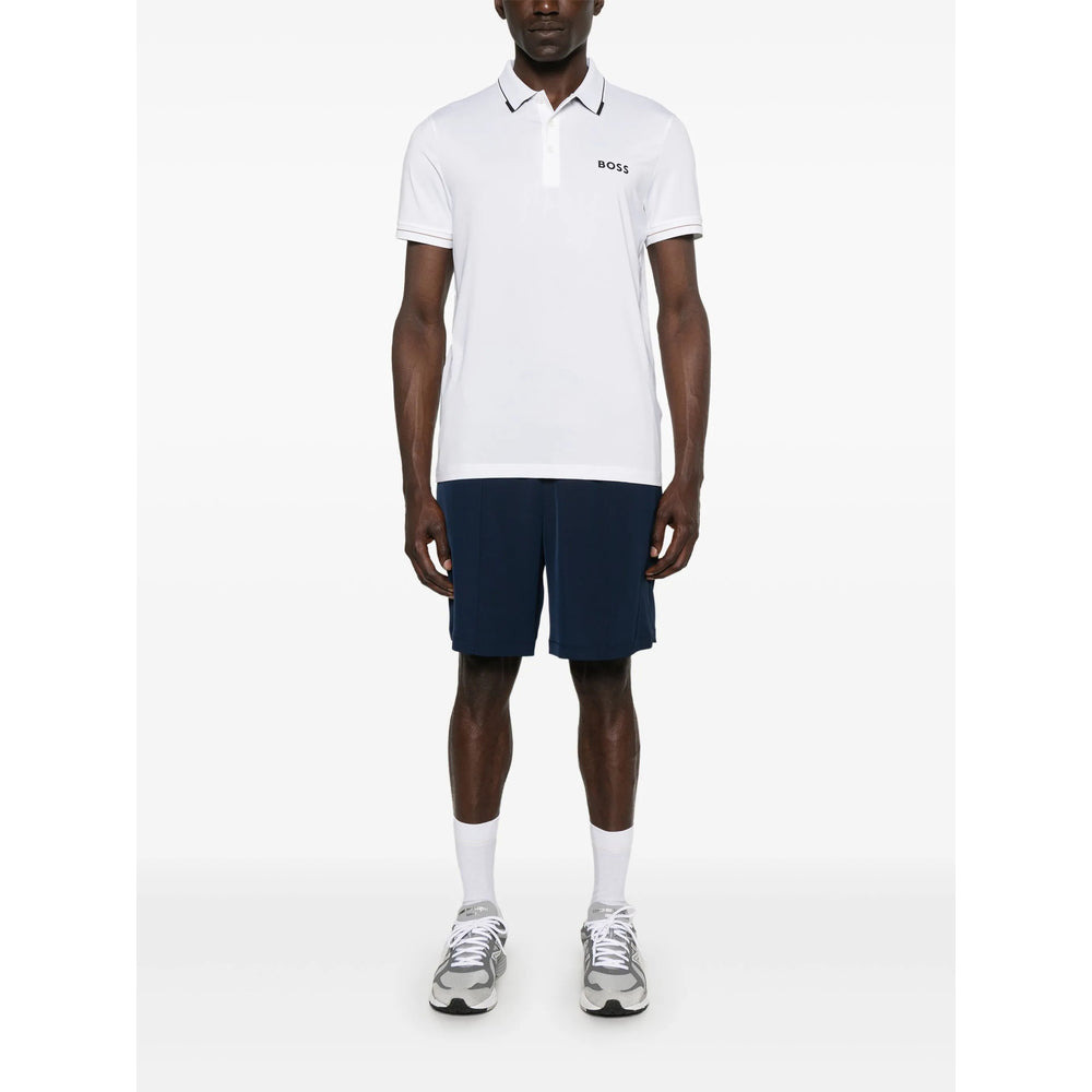 Boss White Polo Shirts Men - 4