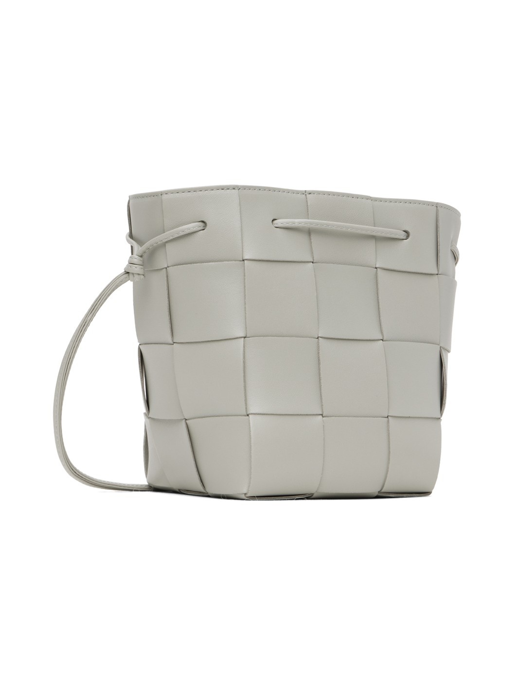 Gray Small Cassette Cross-Body Bucket Bag - 3