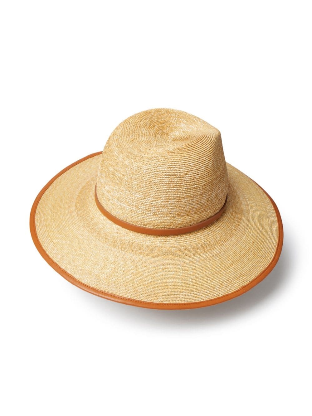 VLogo Signature straw fedora hat - 2