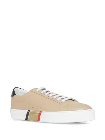 Burberry bio-based leather sneakers outlook