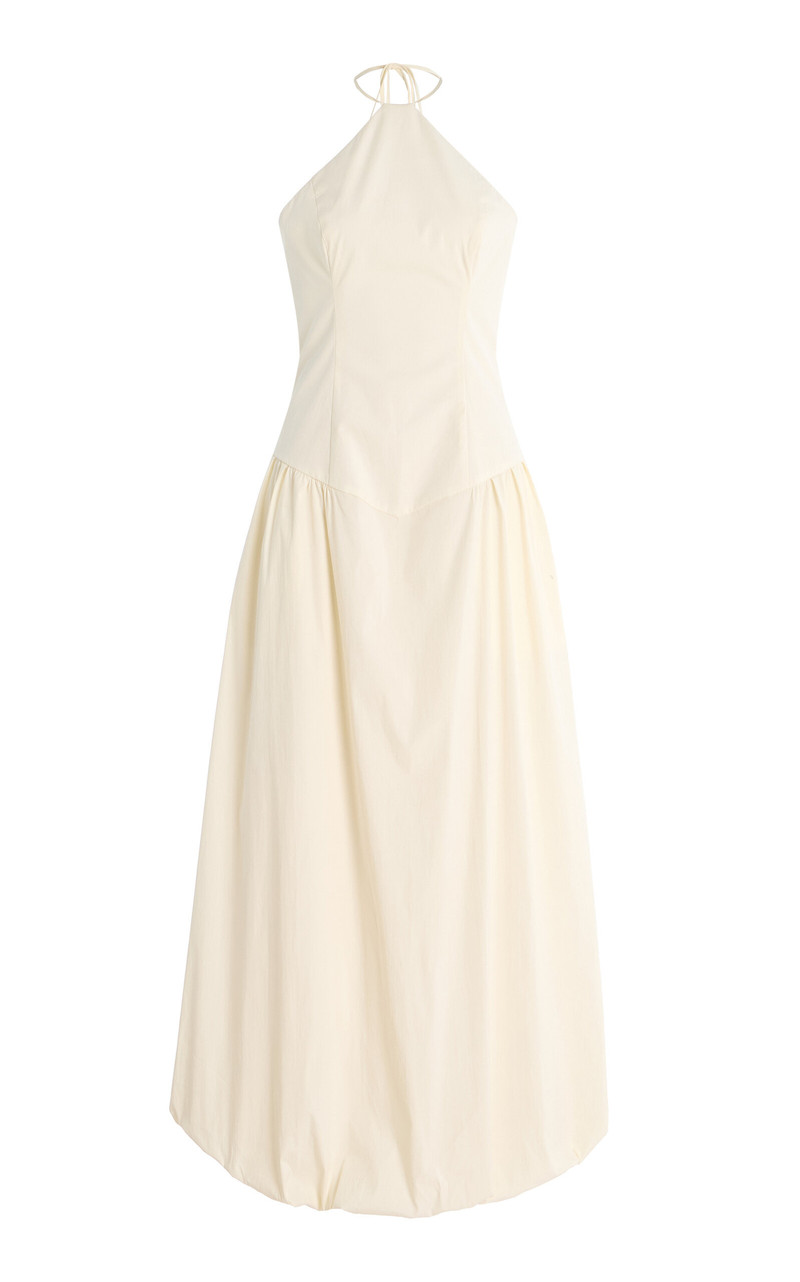 Florent Cotton-Blend Gown ivory 1