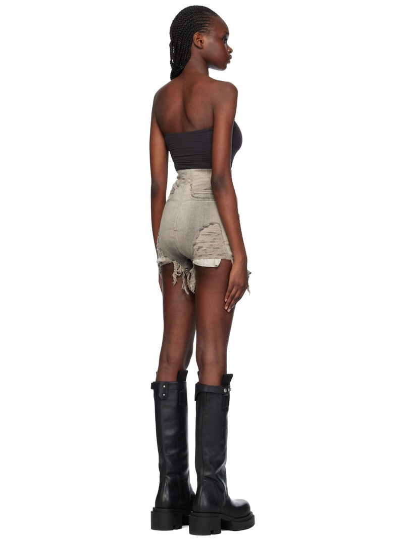 ripped-detailing high-waist shorts 3