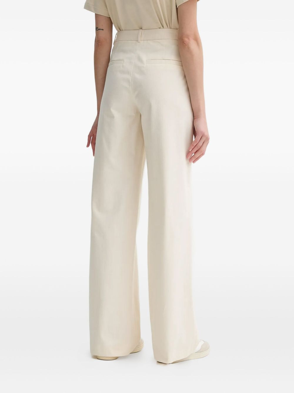 welt-pockets straight trousers - 3