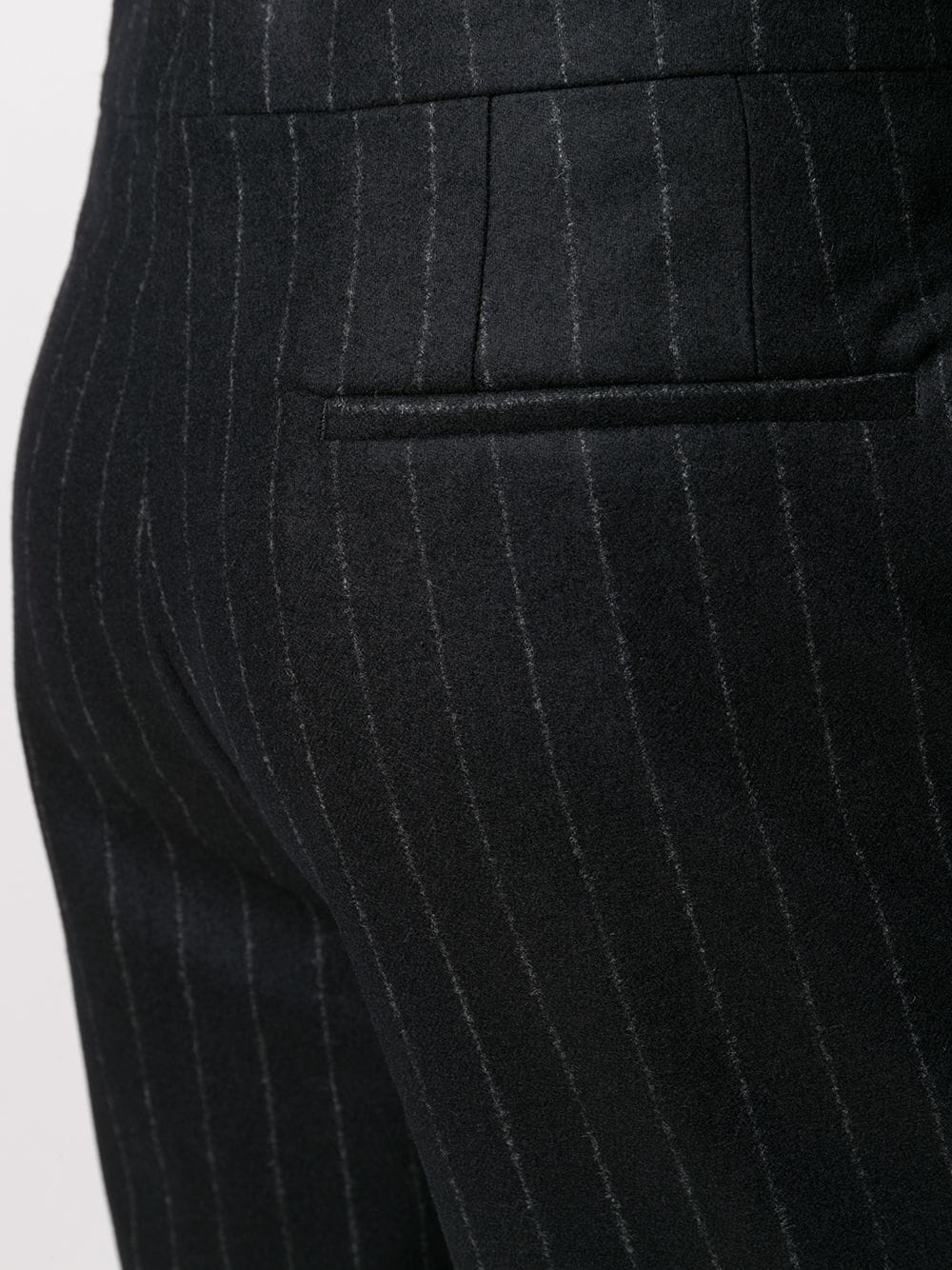 slim-fit pinstripe trousers - 5