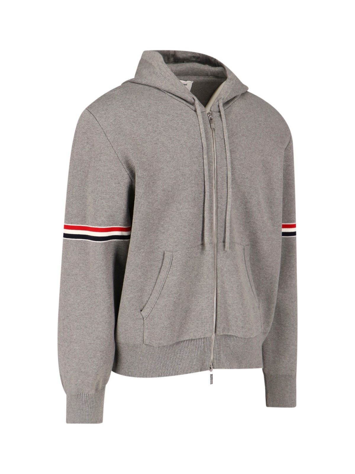 TRICOLOR DETAIL ZIP HOODIE - 2