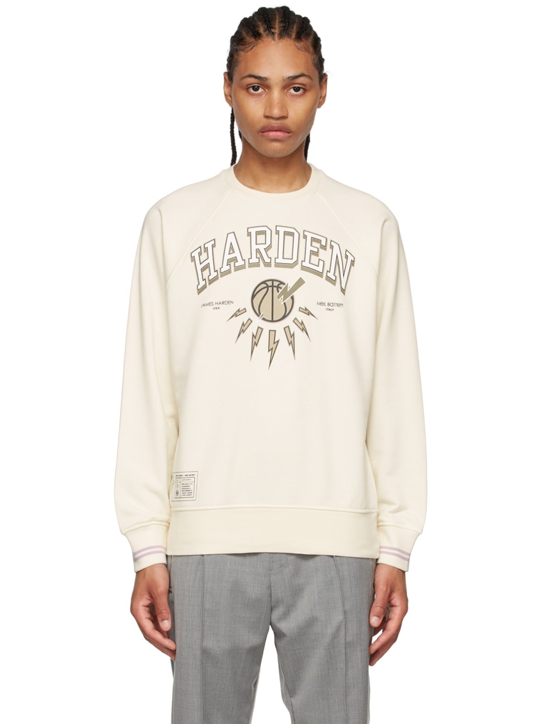 Neil Barrett Off-White James Harden Edition Sweatshirt ssense REVERSIBLE - Main Image