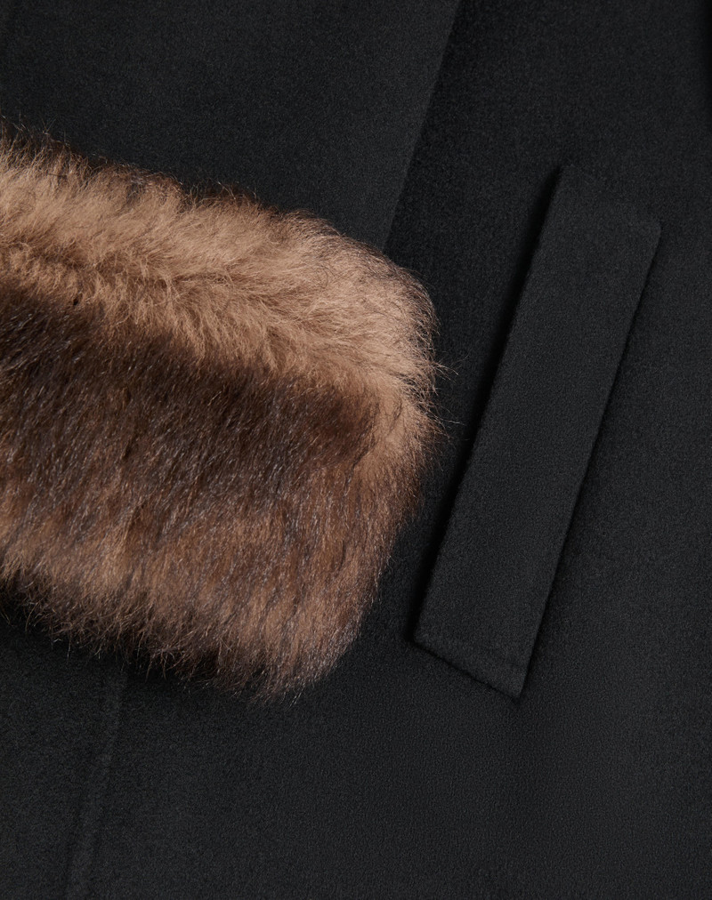 COMPACT DRAP CABAN WITH SHEARLING 7