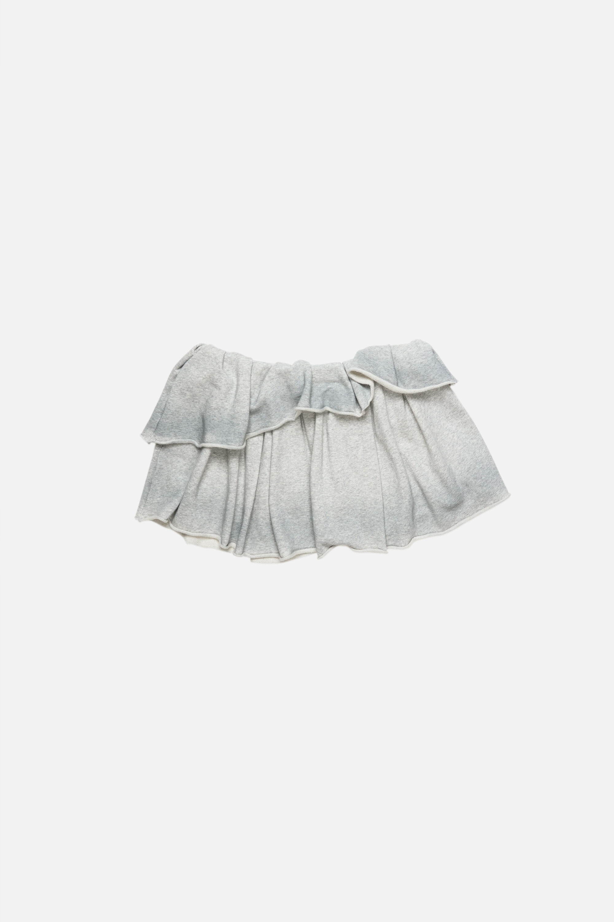 Fleece skirt - Grey Melange - 6