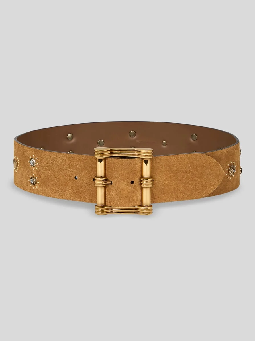 SUEDE BELT WITH STUDS - 1