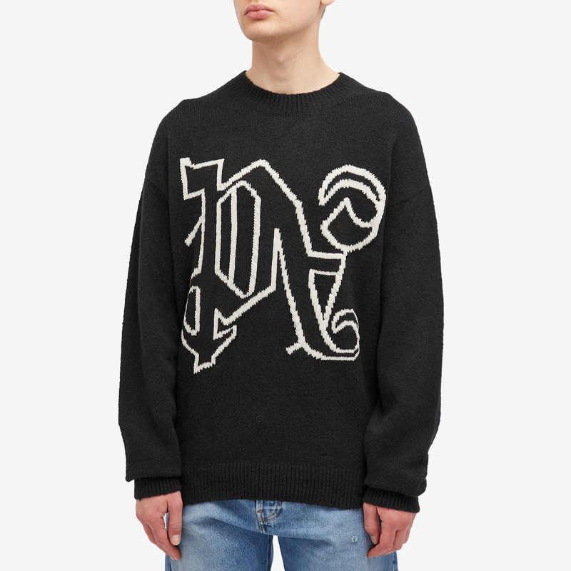 Palm Angels Monogram Knit Sweater 2