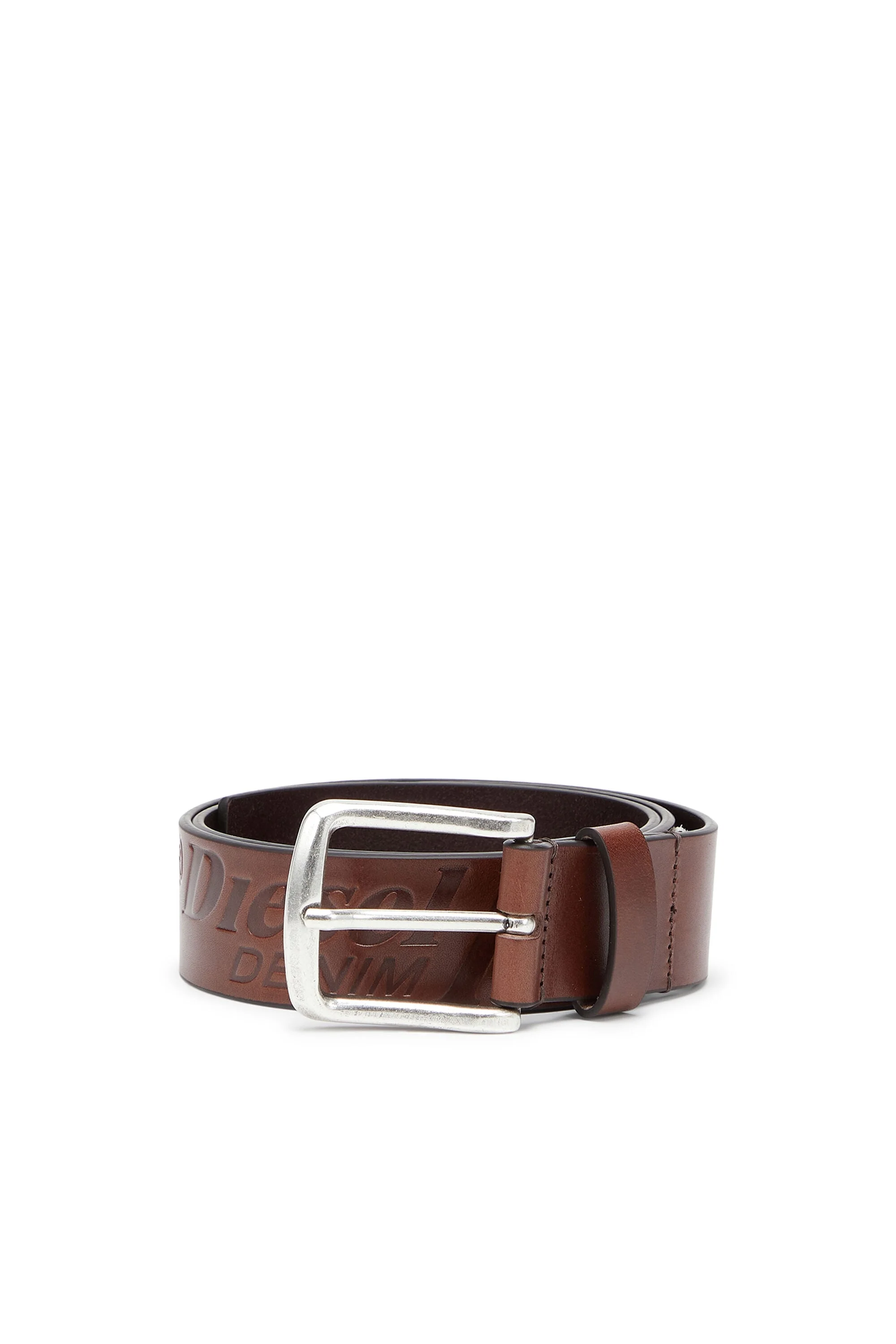 4 CM LEATHER BELT WITH ENGRAVED LOGO - 1