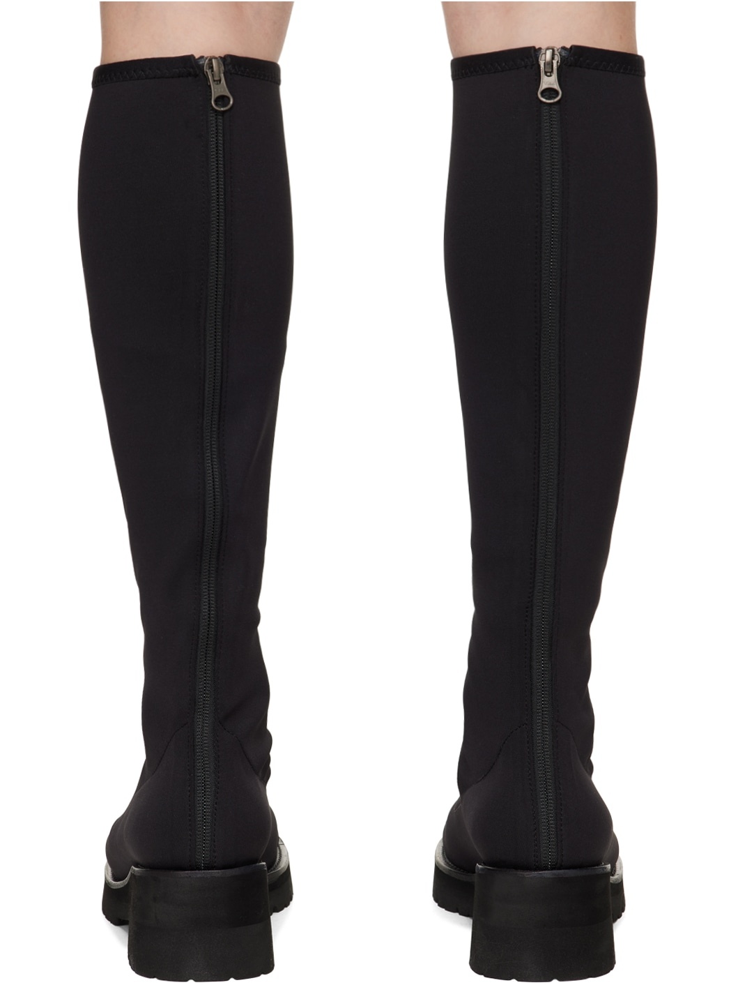 Black Scuba Long Boots - 2