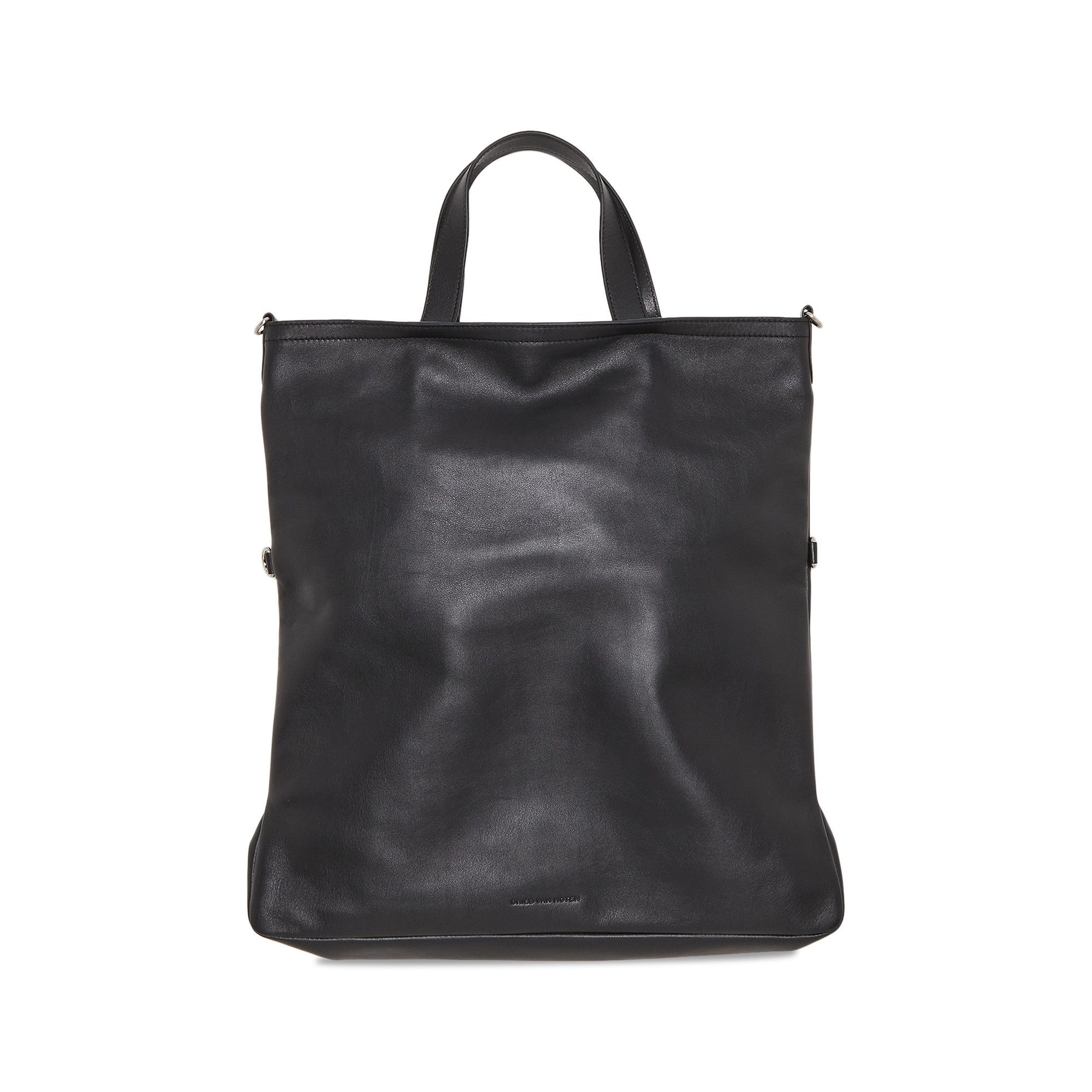 Dries Van Noten Leather Messenger Bag 'Black' - 1