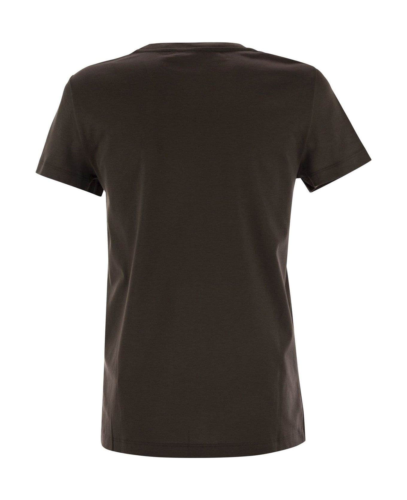 Max Mara Giovane Logo Embroidered Crewneck T-shirt | italist