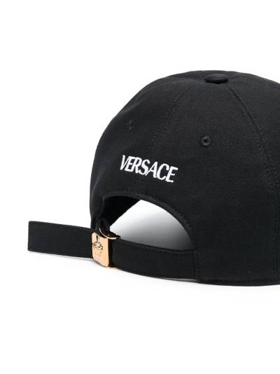 VERSACE embroidered slogan cap outlook