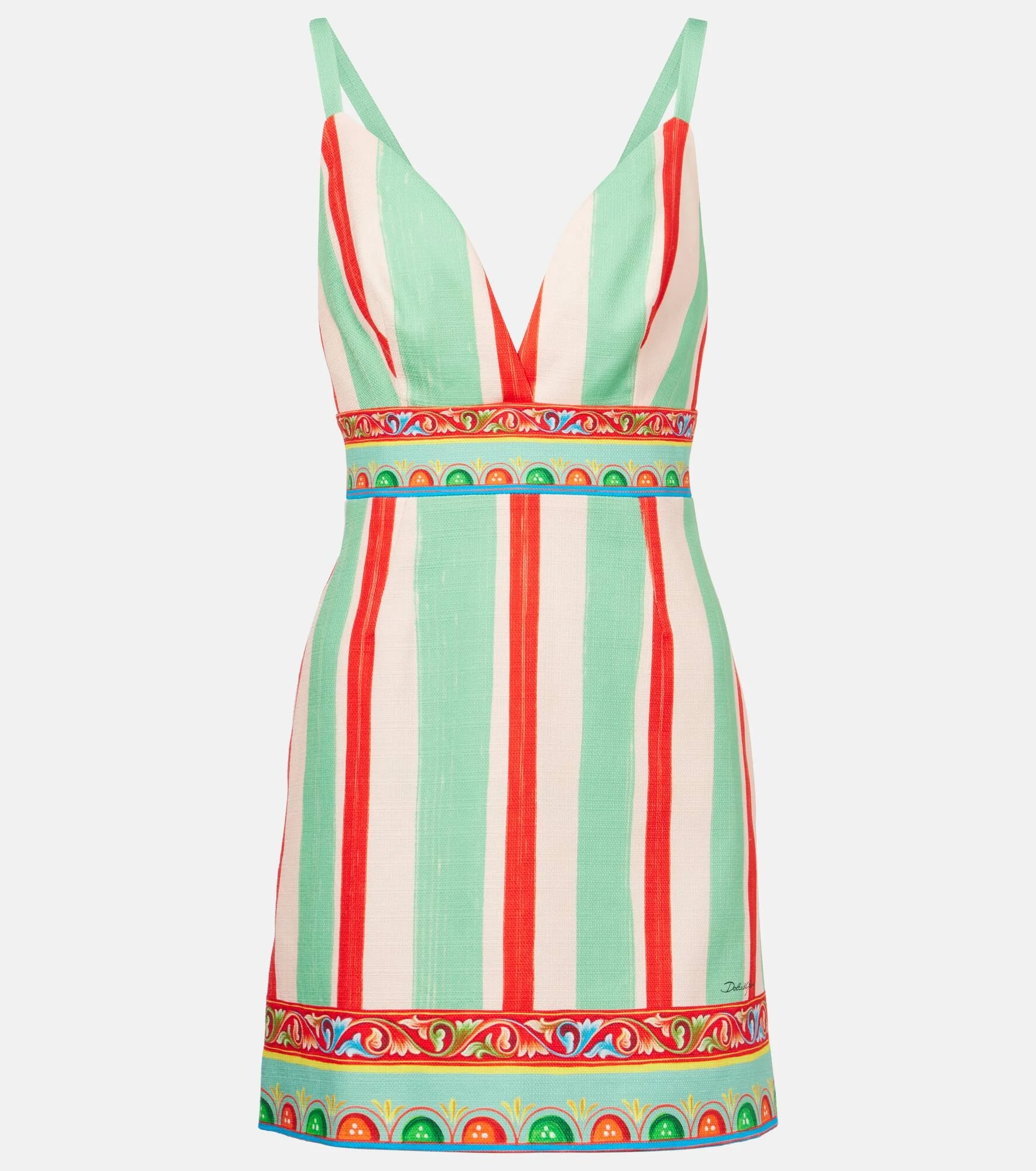 Printed cotton minidress - 1
