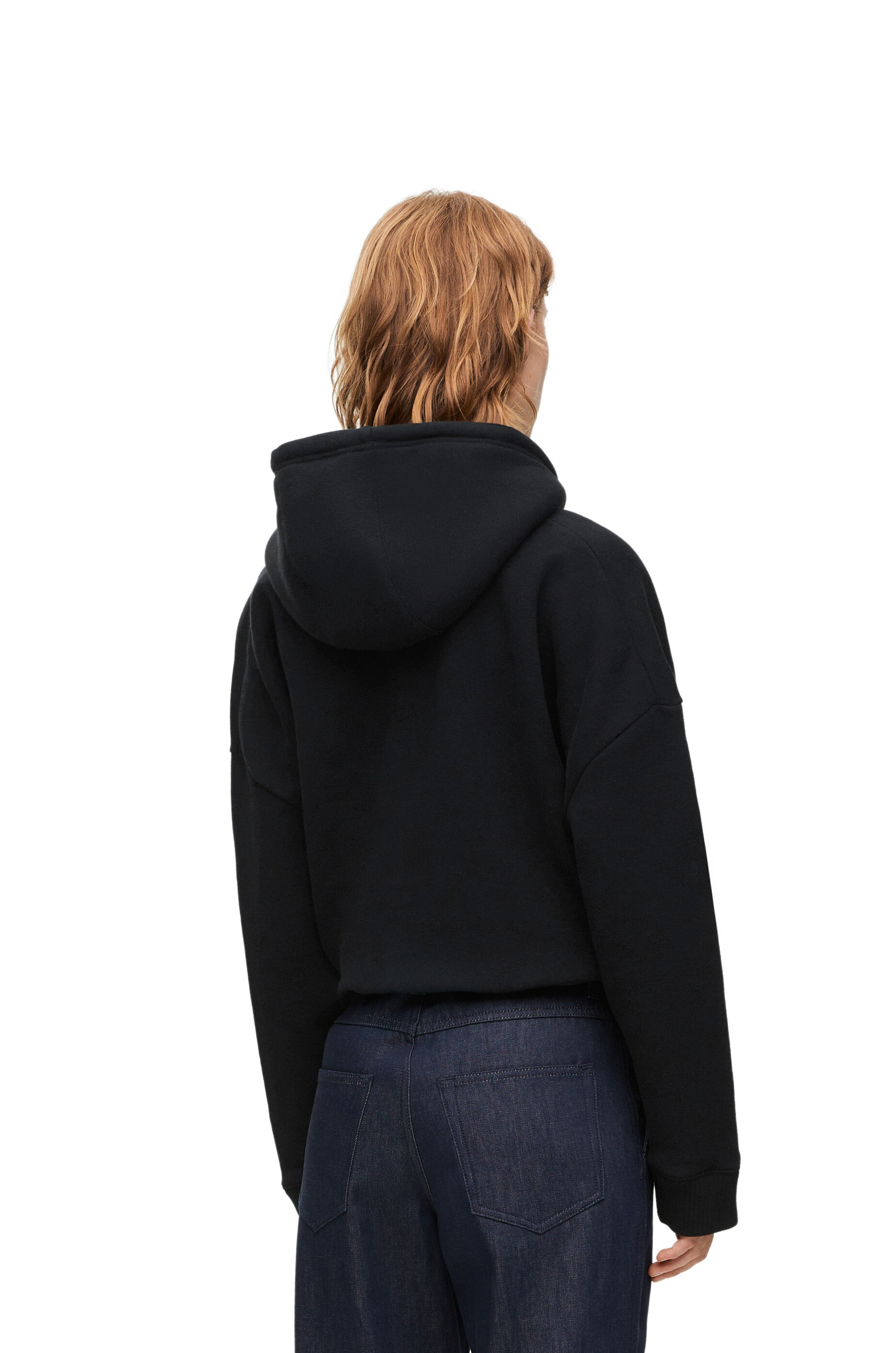 Draped hoodie in cotton - 4