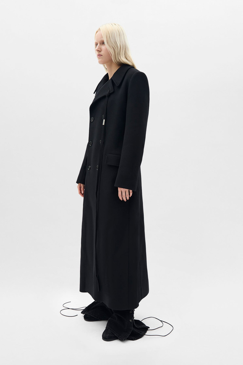 Ann Demeulemeester Agniet Long Fitted Double Breasted Coat outlook