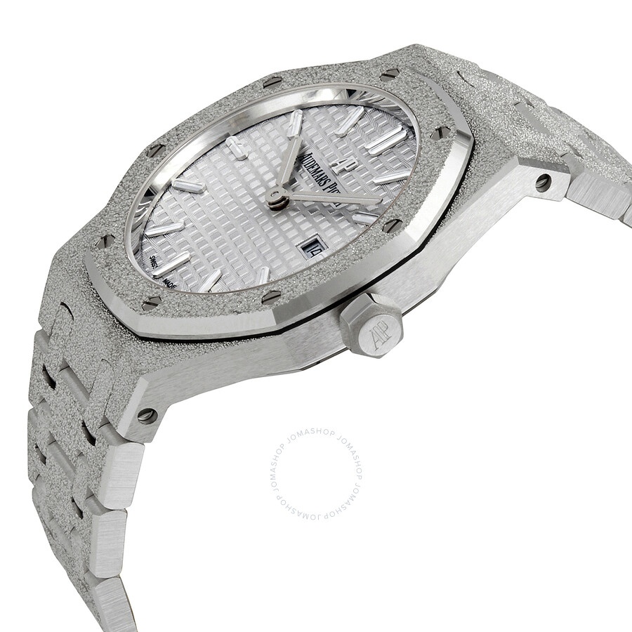 Audemars Piguet Royal Oak Frosted Gold Silver Dial Ladies Watch 67653BC.GG.12663BC.01 - 2