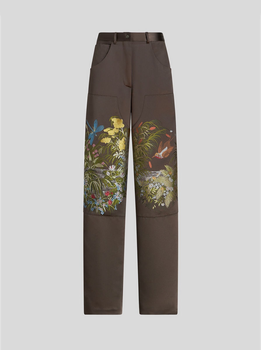 CARGO TROUSERS WITH LANDSCAPE DESIGN - 1