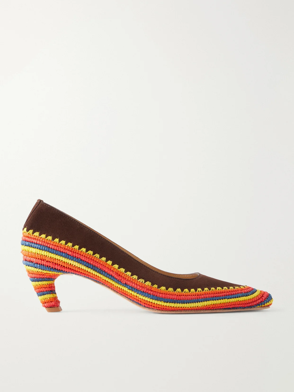 Peggy 50 Crocheted Suede Pumps - 1