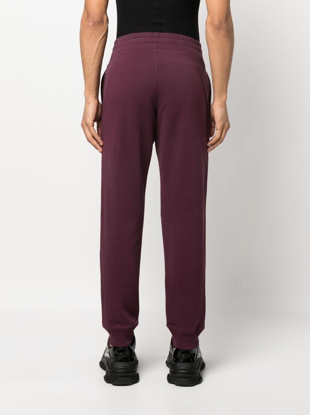 logo-print cotton track pants - 4